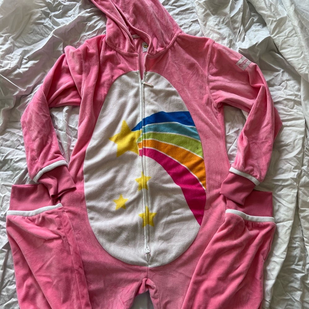 Tipsy Elves Pink Care Bear Jumpsuit - Picture 7 of 8